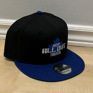 New Era Black and Blue AEW Snapback Hat